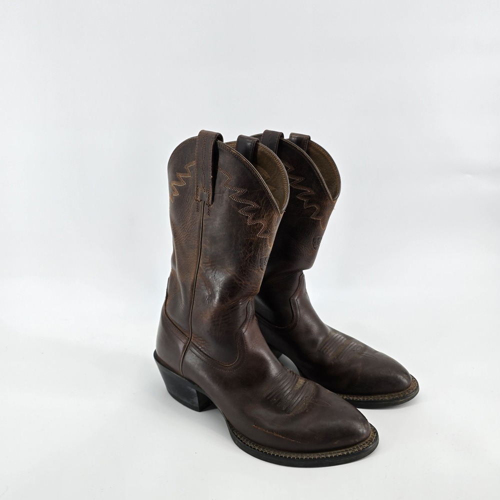 Ariat Men's Heritage Roper Western Boots Distressed Brown Size 8.5 D
